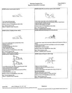 Beginner Stabilization Exercises - Mishock Physical Therapy & Associates